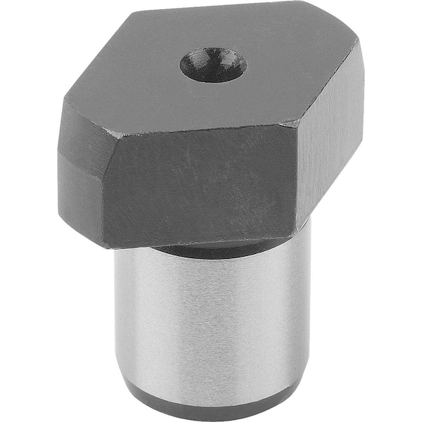 Positioning Pin Milled Free D1=10, 5 Tool Steel, Black Oxidized, D2=7
